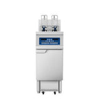 Thumbnail image #1 for Atosa AEFF-50-1B Single Full Vat Electric Fryer, 50 lb, Auto Lift, Built-In Filtration, Stainless Steel