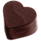 Thumbnail image #1 for JB Prince K715 32-Cavity Textured Heart Chocolate Mold, Rigid Polycarbonate, 11 x 5-1/2 in