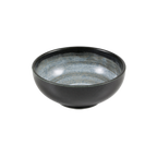 Thumbnail image #1 for Korin Inc BWS-295 Round China Bowl, 7.6 oz, 4-1/4" Diameter, Gray Interior/Black Exterior