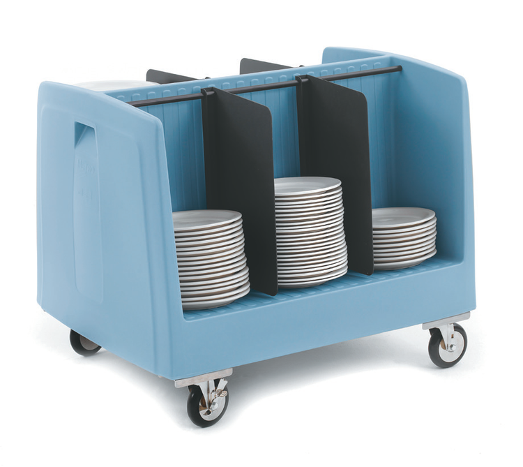 Product image #4 for Metro DSD11 Double-Sided Side-Load Polymer Dish and Tray Cart