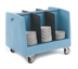 Thumbnail image #4 for Metro DSD11 Double-Sided Side-Load Polymer Dish and Tray Cart