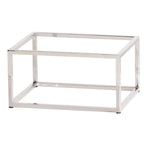 Thumbnail image #2 for Cal-Mil Milo 23801-1012-49 Rectangular Metal Buffet Riser, Open Frame, Chrome, 10"W x 12"D x 6.75"H