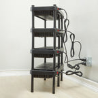 Thumbnail image #2 for American Metalcraft BBEP5 Buffet Tray Accessory Replacement Pack, 5 Risers, 5 Caps, 5 Feet Case of 25