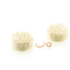 Thumbnail image #1 for Louis Tellier US Silikomart CURVEMISTERY95 Geometric Silicone Pastry Mold, 3.2 oz., 2.55" Diameter x 1.37"H Case of 10