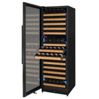 Thumbnail image #2 for Beverage Factory Allavino VSW71LD-2BL Commercial Wine Refrigerator, 172-Bottle, Dual Temperature Zones, 2-Section, Hinged Glass Door, Black