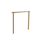 Thumbnail image #1 for Steelite Mogogo, Modular MGCIAM02XBXX Modular Arch Rack, 71"W x 3"D x 61"H, 5 Hooks, Brushed Brass Segments