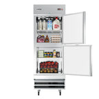 Thumbnail image #5 for Koolmore RIR-1D-SSHD 1-Section Reach-In Refrigerator, 23 Cu. Ft., Solid Half Doors, Stainless Steel, Bottom-Mount Self-Contained