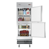 Thumbnail image #5 for KoolMore 1-Section Reach-In Refrigerator with Solid Half Doors, 23 Cu. Ft., Stainless Steel, Bottom-Mount Self-Contained