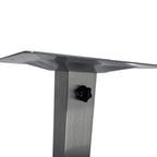 Thumbnail image #2 for G & A Commercial Seating GS Series GS1818UMB Stainless Steel Table Base, 18 x 18 in. Spread, 3 in. Column, Dining Height, Umbrella Hole