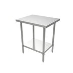 Thumbnail image #1 for ATSMFG MET MET-WTH-2430 ATS MFG Stainless Steel Work Table, 30"W x 24"D, 16-Gauge 304 Top, Open Undershelf