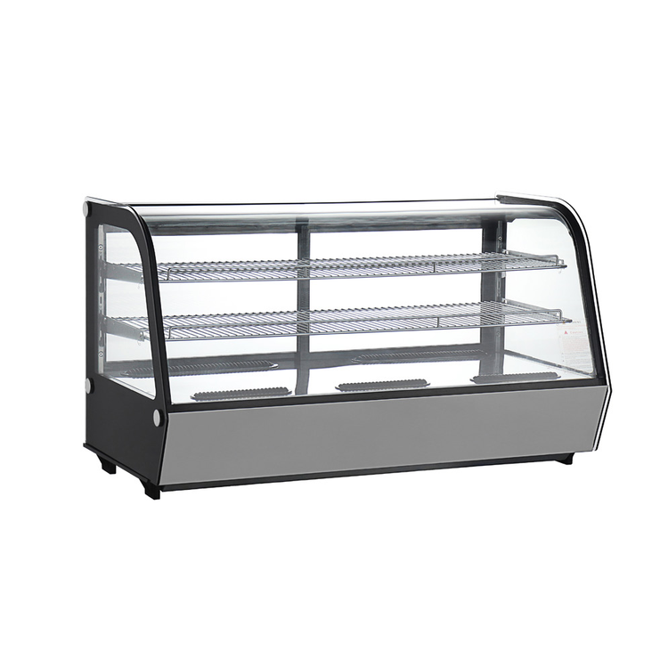 Product image #2 for Black Diamond 48-Inch Full-Service Countertop Refrigerated Display Case, 7 Cu. Ft., Sliding Glass Doors