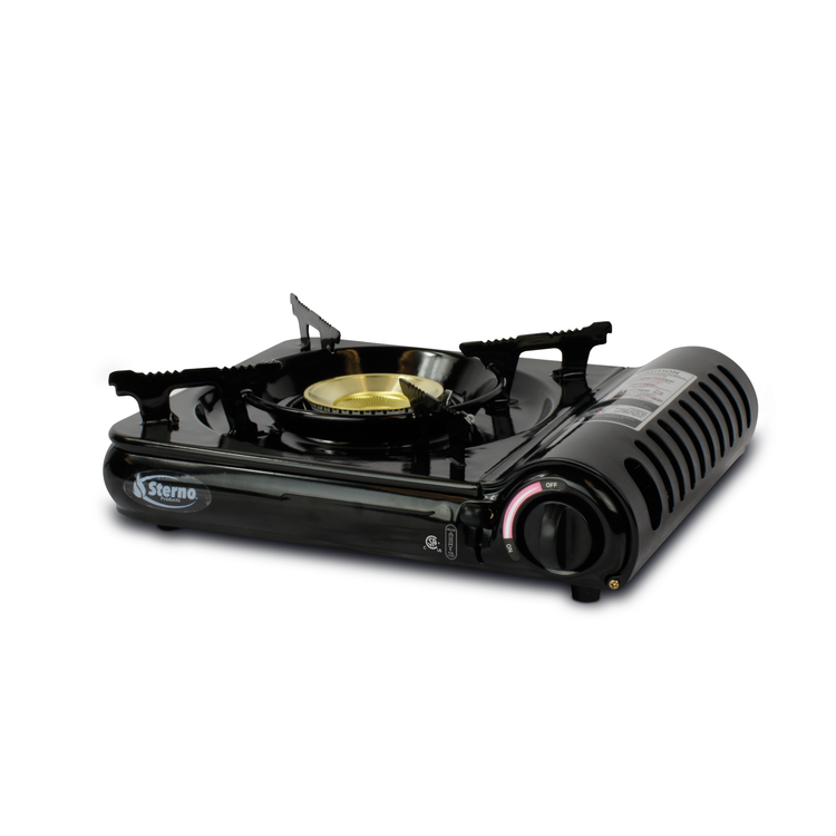 Product image #9 for Sterno Butane Countertop Stove with Piezo Electronic Ignition, Safety Lock, and Auto Shut-Off, 9,000 BTU