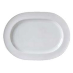 Thumbnail image #1 for Vertex China Alpine AL-94 Porcelain Oval Platter, 13", Wide Rim 1 Dozen