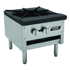 Thumbnail image #1 for GSW USA AESP1-3R18NG 3-Ring Stock Pot Range, Single Burner, Natural Gas, 18"H, 90,000 BTU/hr