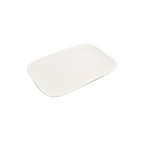 Thumbnail image #1 for Korin Inc Fusion PLL-A004-38-01 Porcelain Rectangular Plate, 7-1/2 x 5 in, Coupe Rim, Rounded Edge, White
