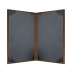 Thumbnail image #2 for Risch Chesterfield CH-6V 8.5X14 Booklet Menu Cover, Padded Ostrich-Texture Faux Leather, 6-View, 8-1/2 x 14 in Case of 25