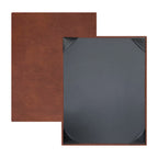 Thumbnail image #1 for Risch Tuxedo LTH-1V 8.5X11 Padded Bonded Leather Menu Cover, 8-1/2 x 11, Single, 1-View Case of 25
