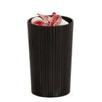 Thumbnail image #2 for Cal-Mil 24020-4-13 Ribbed Melamine Salad Bar Crock, 3.75" Diameter x 6"H, Black Case of 6