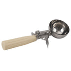 Thumbnail image #1 for Stanton Trading 1951-10 Ice Cream Disher, #10, Ivory Thumb Press, Stainless Steel Bowl Case of 72