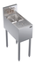 Thumbnail image #6 for Krowne Royal Series Stainless Steel 12-Inch Wide x 24-Inch Deep Underbar Speed Unit with Sink Bowl and Glass Rinser