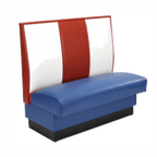 Thumbnail image #1 for ATSMFG ATS AT&S-ASD-W48-3CH GR6 MFG Single Restaurant Booth, 30"L x 48"H, 3-Channel Upholstered Back