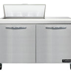 Thumbnail image #2 for Continental Refrigerator SW48N8 48-Inch 2-Door Sandwich Prep Refrigerator, 8-Pan, Stainless Steel