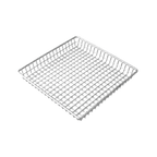 Thumbnail image #1 for G.E.T. Clipper Mill 4-83599 Square Stainless Steel Grid Serving Basket, 9 x 9 x 1 in Case of 12