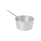 Thumbnail image #1 for Browne USA Foodservice Thermalloy® 5813904 Aluminum Sauce Pan, 4-1/2 qt., 9" Dia. x 5"H, Tapered, Riveted Handle, Without Cover