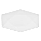 Thumbnail image #1 for CAC China Crystal QZT-41 Rectangular Porcelain Platter, 14"L x 8-3/4"W x 1-3/4"H, Super White 1 Dozen