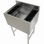 Thumbnail image #1 for ATSMFG MET MET-UBIB-367-CP ATS MFG Underbar Cocktail Unit, Stainless Steel, 12" Deep Ice Bin, 10-Circuit Cold Plate, 36"W x 18-1/2"D x 30"H
