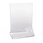 Thumbnail image #1 for New Star Foodservice Inc. 22902 Table Number Card Holder, 3-1/2" x 5", Clear Acrylic Case of 72 Dozen