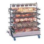 Thumbnail image #1 for Rotisol RACK20 1675 Stainless Steel Rotisserie Spit Rack, 20-Spit, 57-1/2" W, No Cover