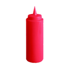 Thumbnail image #1 for Thunder Group PLTHSB008R 8 oz Red Plastic Squeeze Bottle with Standard Single Tip Case of 6 Dozen
