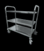 Thumbnail image #4 for Stainless Steel 3-Shelf Utility Bus Cart