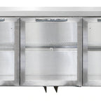 Thumbnail image #2 for Continental Refrigerator SW72NGD-U Three-Section Undercounter Display Refrigerator, 72" Wide, Glass Doors, Stainless Steel Exterior