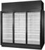 Thumbnail image #5 for True TRM3M 3-Section Medium Temperature Glass Door Refrigerated Merchandiser, Black Exterior/White Interior, Self-Contained