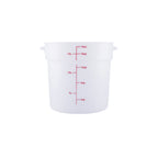 Thumbnail image #1 for CAC China FS2P-18T 18 Qt Round Translucent Polypropylene Food Storage Container Case of 6