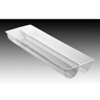 Thumbnail image #1 for Matfer Bourgeat 362001 Semi-Circular PVC Buche Cake Mold, 22-1/2"L x 3-1/4"W x 2-1/2"H