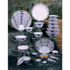 Thumbnail image #2 for Thunder Group Lotus 1007TB Round Melamine Plate, 6-7/8" Diameter Case of 16 Dozen