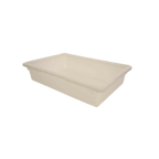 Thumbnail image #1 for Thunder Group PLFB182606PP Polypropylene Food Storage Box, 8-3/4 Gallon, White, 18 x 26 x 6 Inches Case of 6