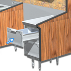 Thumbnail image #1 for La Rosa Refrigeration L-90171 304 Stainless Steel Work Table Dry Drawer