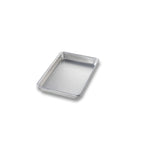 Thumbnail image #1 for Chicago Metallic Bakeware 41800 Eighth-Size Solid Aluminum Sheet Pan, 16 Gauge, Uncoated, 6-7/16" x 9-7/16" x 1-1/32" Case of 12