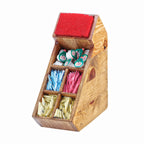 Thumbnail image #1 for Cal-Mil Madera 2052-99 6-Section Wood Stir Stick Organizer/Display with Removable Divider, 6"W x 13"D x 15"H