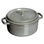 Thumbnail image #1 for Zwilling J.A. Henckels Staub® 1003923 Round Enameled Cast Iron Dutch Oven, 5.5 qt, Graphite Gray, Induction Ready, with Cover