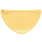 Thumbnail image #1 for CAC China Festiware TRG-16-Y Triangular Ceramic Plate, Flat Edge, Yellow, 10-1/2" 1 Dozen