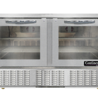 Thumbnail image #1 for Continental Refrigerator UCF48SNGD 48-Inch Two-Section Undercounter Freezer with Hinged Glass Doors and Stainless Steel Exterior