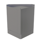 Thumbnail image #1 for Glastender, Inc. Elevation E-CIR-24/24-LN Underbar Inside Corner Drainboard, Stainless Steel, 90° Corner, No Legs, 24 x 24 in