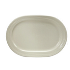 Thumbnail image #1 for 1880 Hospitality Espree by Oneida® F1040000361 Cream White China Platter, Oval, Deep, Embossed Rim, 11-3/4" x 8-1/2" 1 Dozen