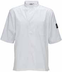 Thumbnail image #3 for Signature Chef Broadway Ventilated Tapered Fit Short Sleeve Chef Shirt, White, Medium
