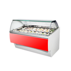 Thumbnail image #1 for Oscartek Gia GIA C G1650 Gelato Display Case, Curved Glass, Self-Contained, 18 5-Liter Pan Capacity, 65"